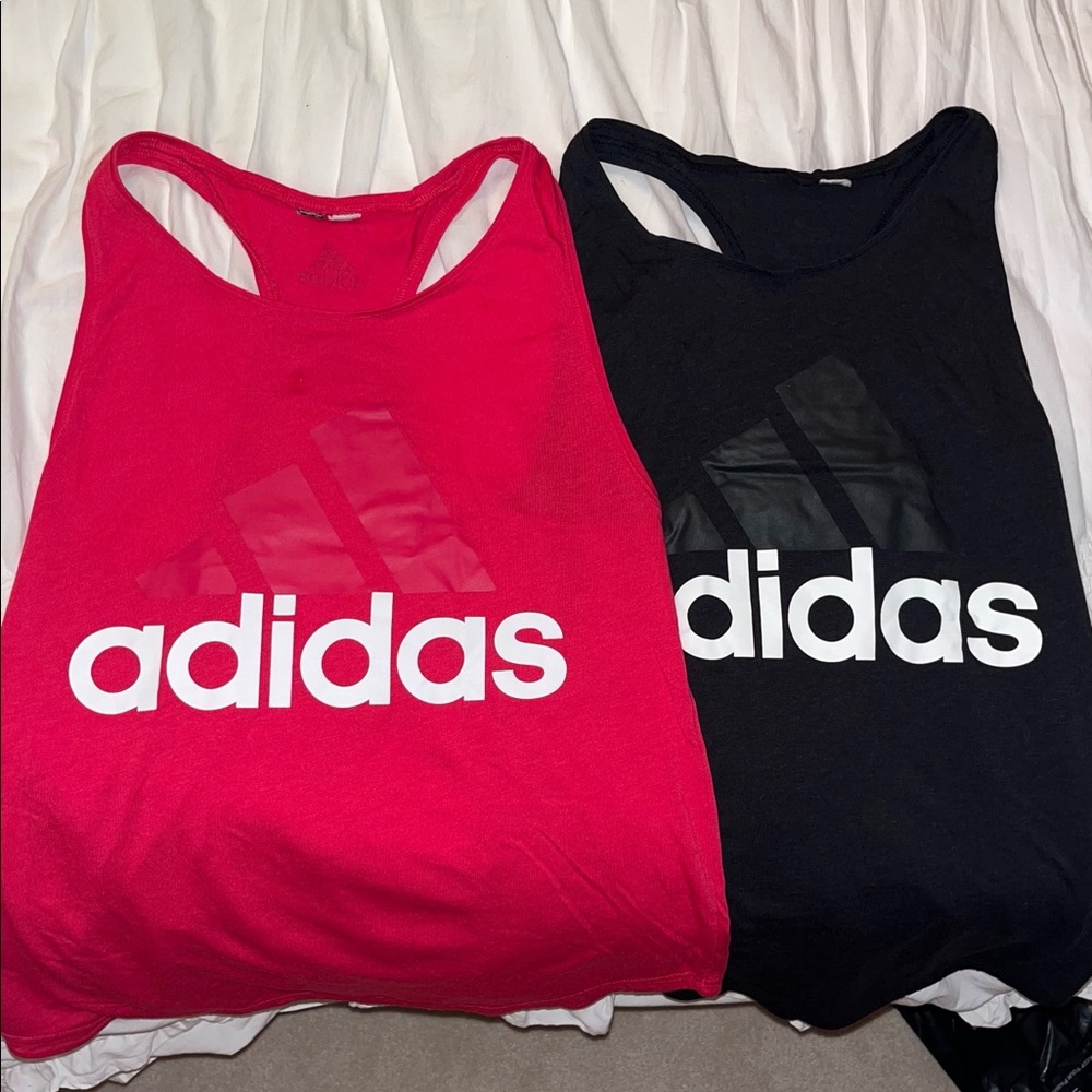 2 for $20! Adidas razor back tank tops. Size Small